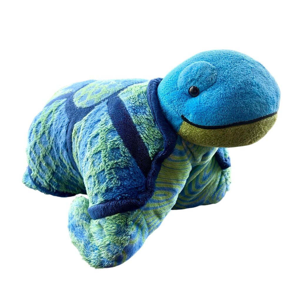Pillow Pets Mystical Snazzy Sea Turtle Blue & Green Large 18" Plush Pillow Toy